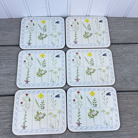 Jason Designer Collection Coasters (6) Flower Box Pattern New Zealand Vi… - Picture 6 of 12